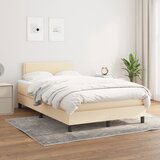 The Living Store Box spring postelja z vzmetnico krem 120x200 cm blago - Box Spring Postelja, (21514284) Cene