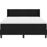 Box Postelja z vzmetnico z vzmetnico Črna 190 x 140 cm Poliester, (5000142052) | Shoptok.si