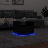  Stolić za kavu s LED svjetlima crni 50 x 49 x 40 cm | shoptok.hr