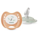 Baboo Soothers Silicone Orthodontic with Case duda Peachy Keen 0-6 m 2 kos | Shoptok.si