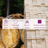 vidaXL Vrtni kotni kavč s krem blazinami trdna borovina | Shoptok.si