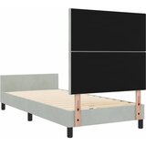  Krevet s opruga kutije Svjetlosiva 100 x 200 cm Baršun | shoptok.hr