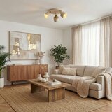SPOT svetiljka PARKLA 3xE27/15W/230V bež/zlatna | Eponuda.com