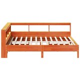  Krevet s regalom za knjige bez madraca 135 x 190 cm od borovine | shoptok.hr