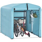 SoBuy vrtna lopa nepremočljiva zunanja garaža za motorna kolesa in orodje svetlo modra 159x219x165 cm, (5000017134) | Shoptok.si