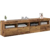 TV zidni ormari S LED lampica 2 pcs Staro drvo 80 x 30 x 40 cm | shoptok.hr