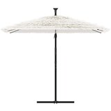  Vrtni suncobran s čeličnom šipkom bijeli 269x269x235 cm | shoptok.hr