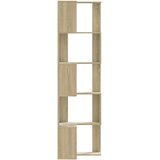  Kutni regal za knjige s 5 razine boja hrasta 50x50x179cm drveni | Eponuda.ba