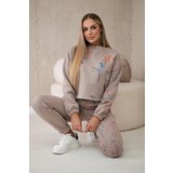 Kesi Insulated set with colorful print dark beige Kesi Insulated set with colorful print dark beige Slike