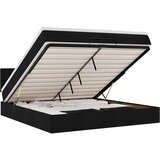 vidaXL Otomanski krevet s madracem crni 180x200cm od tkanine | shoptok.hr