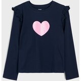 Sinsay Pamučne majice dugih rukava s motivom srca 3 pack | shoptok.hr