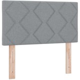  Boxspring krevet s madracem Svjetlosiva 90 x 190 cm Tkanina - Svjetlosiva 90 x 190 cm Dizajn s rombovima | shoptok.hr