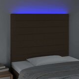  Uzglavlje tamnosmeđe 80x5x118/128 cm od tkanine | shoptok.hr