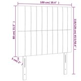  Uzglavlje tamnozeleno 100x5x118/128 cm baršunasto | Eponuda.com