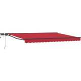  Ručni okvir tende s LED-ima Crvena 4 × 3 m - Crvena Antracit 4 × 3 m | shoptok.hr