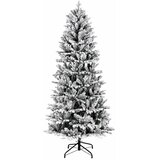  Umjetno božićno drvce s kuglicom 120 cm 150 LED lampica - Zelena i bijela 120 cm s LED-ima i ružičastim lopticama | shoptok.hr