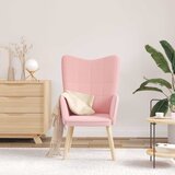  Fotelja Ružičasta 62 x 67 x 95,5 cm Sherpa Tkanina | shoptok.hr