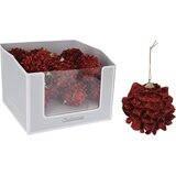  BOŽIĆNA DEKORACIJA ŽIR 8CM CRVENI | Eponuda.ba