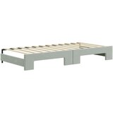 vidaXL Izvlečna dnevna postelja svetlo siva 90x200 cm žamet | Shoptok.si