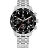 Tommy Hilfiger Analogni sat '85' crna / srebro / bijela Cijene
