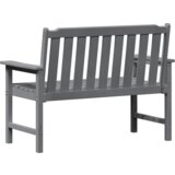 vidaXL klop za vrt svetlo siva 120 cm HDPE | Shoptok.si