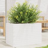  Vrtna sadilica bijela 70x40x45,5 cm od masivne borovine | shoptok.hr