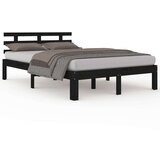  Za krevet od masivnog drva crni 200 x 200 cm | shoptok.hr