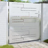  Vrtna vrata 100 x 100 cm od nehrđajućeg čelika