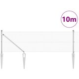 vidaXL varjena žična ograja s 7 vijaki 0.4x10 m pocinkano jeklo | Shoptok.si