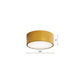  plafonsko svetlo cleo 1xE27/24W/230V ø 20 cm zlatno | Eponuda.com