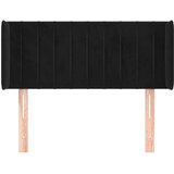  Uzglavlje s ušima crno 103x16x78/88 cm baršunasto | Eponuda.com