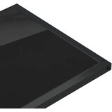  Bočni stolić za računalo crni 50x35x65 cm od kaljenog stakla | Eponuda.com