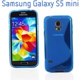  Gumijasti / gel etui S-Line za Samsung Galaxy S5 mini - modri Cene