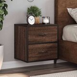  Zidni noćni ormarići 2 kom smeđi hrast 40x31x39 5 cm | shoptok.hr