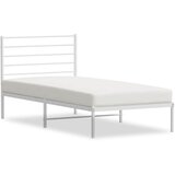  Metalni okvir za krevet s uzglavljem bijeli 100x190 cm | Eponuda.ba