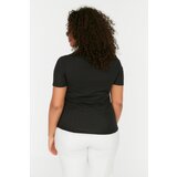 Trendyol Curve Black Zipper Knitted Blouse | shoptok.hr