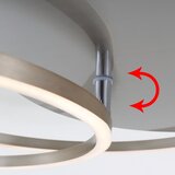  LED prigušiva stropna svetiljka LED/28W/230V 3000K mat hrom | Eponuda.com