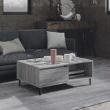  Stolić za kavu siva boja hrasta 90x60x35 cm konstruirano drvo | shoptok.hr