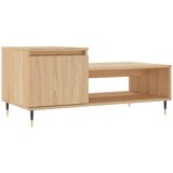 Maison Chic Klubska mizica - kavna mizica - Nizka mizica sonoma hrast 100x50x45 cm inženirski les, (21753053) Cene