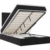  Otomanski krevet s madracima&LED crni 120x200cm baršunasti | shoptok.hr