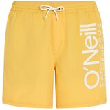 O'neill Kratke kopalne hlače 'Original Cali 16' rumena / bela | Shoptok.si