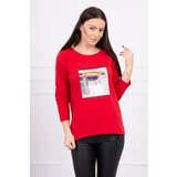 Kesi Blouse with Summer Girl print red | Shoptok.si