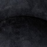 MID.YOU NASLANJAČ, les, kovina, tekstil črna, zlate barve | Shoptok.si