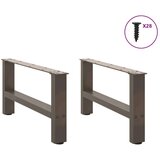  noge kavne mizice naravno jeklo 2 kosa 70x(30-31) cm jeklo, (21828241) | Shoptok.si