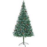 vidaXL Umestno božično drevo med 300 LED Zelena 210 cm PVC in Jeklo | Shoptok.si