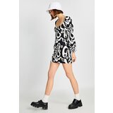 Koton Women's Black Patterned Dress | Shoptok.si