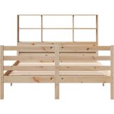 vidaXL Knjižna postelja brez vzmetnice 120x190 cm trdna borovina | Shoptok.si