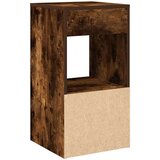 vidaXL Nočne omarice s predalom 2 kosa dimljeni hrast 35x34x66,5 cm | Shoptok.si