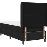  s opruga kutije s jastukom Crna 190 x 90 cm tkanina | shoptok.hr