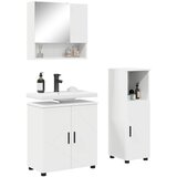  Set namještaja za kupaonicu Zidne s pohranom 3 pcs Bijelo | Eponuda.ba